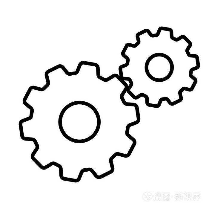 两个链轮矢量图标插画-正版商用图片0n7fpx-摄图新视界
