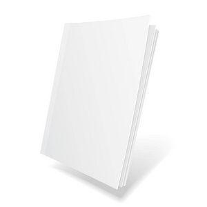 空白飞行杂志，书，小册子，小册子的封面。孤立在白色背景上的插图。模拟了模板准备好您的设计。矢量 Eps10