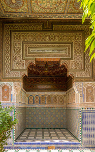 装饰在巴伊亚州的宫殿里的摩洛哥马拉喀什
