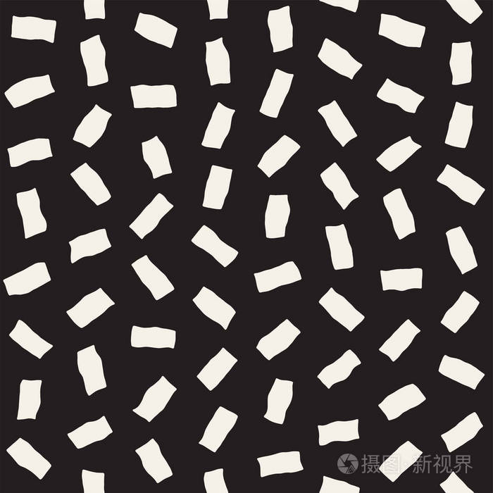 矢量无缝模式.与分散的几何形状的抽象背景插画-正版商用图片0n82tv-