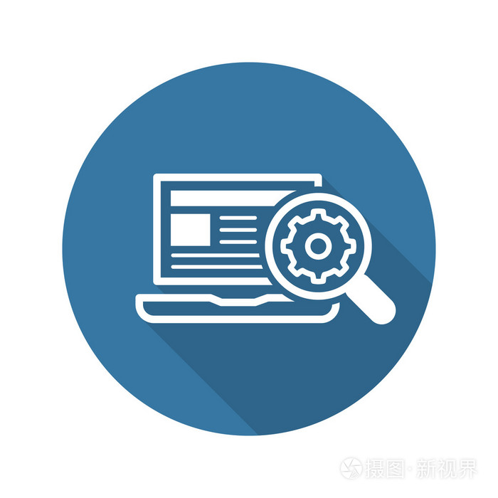搜索优化图标平面设计