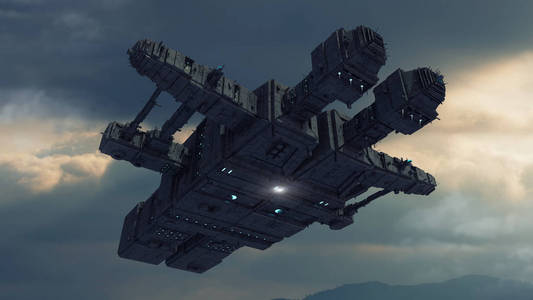 未来派外星人太空船照片