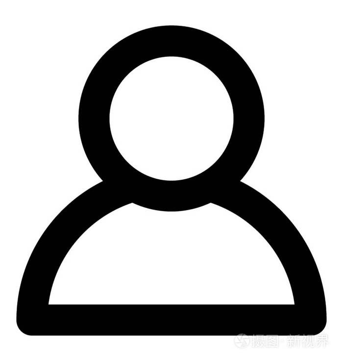 头像矢量线图标