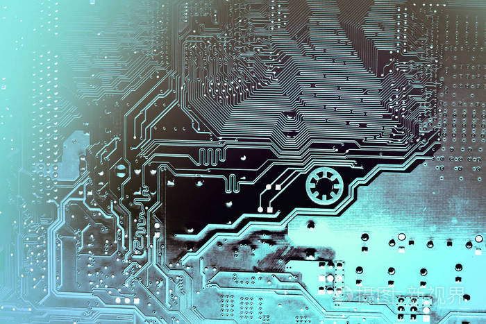 电子计算机硬件技术.主板数字芯片.科技科学背景.综合的通信处理器.