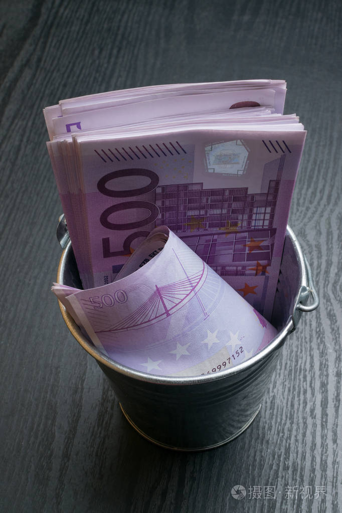 500欧元的现金纸币