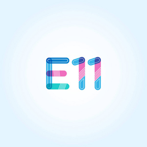 E11 字母和数字标志图标