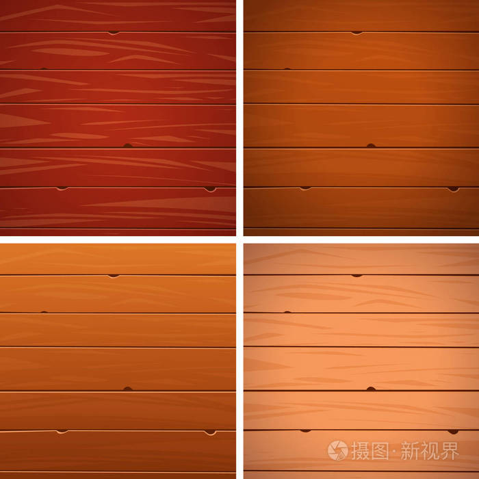 设置用木板木质的表面卡通地板图.矢量图
