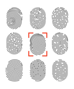 指纹psd图片