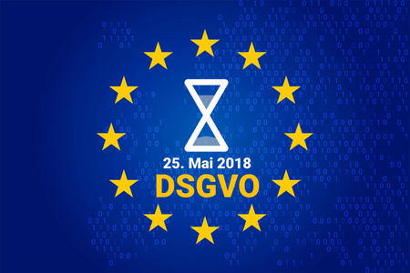 dsgvo德国 DatenschutzGrundverordnung。gdpr一般数据保护规则。向量