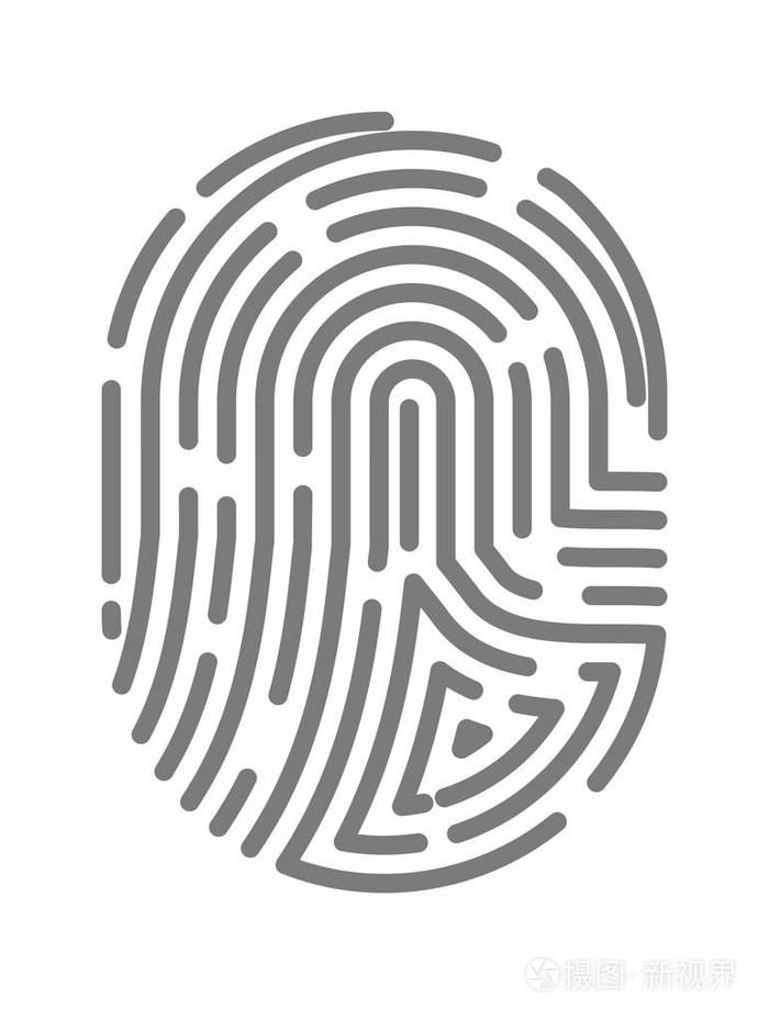 指纹模式图标