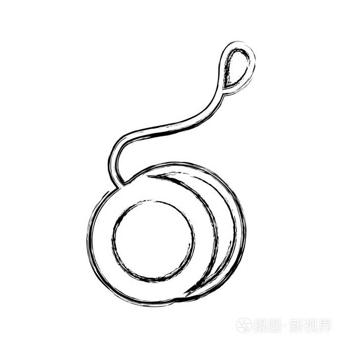 溜溜球玩具孤立的图标插画-正版商用图片0n8w4m-摄图新视界