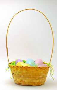 与 Colrful 复活节彩蛋里面的黄色复活节篮子