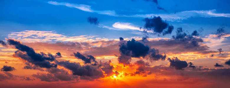 日落，日出天空 cloudscape