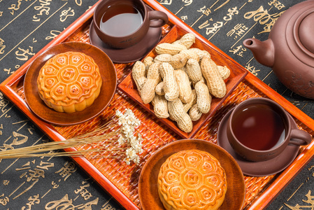 中国的中秋节月饼图片
