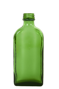 花式的绿色瓶