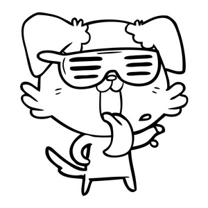 动物狗舞蹈卡通图片-动物狗舞蹈卡通素材-动物狗舞蹈卡通插画-摄图新