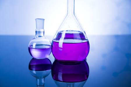 实验室玻璃，化学科学概念
