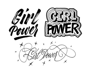 女孩功率刻字设置。手绘画笔笔 grl 压水堆 calligrap