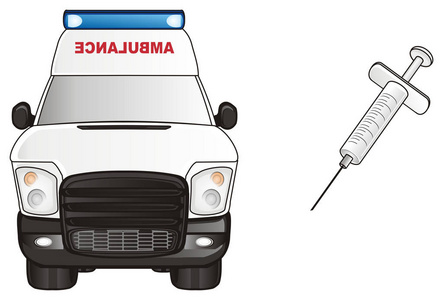 一辆救护车车