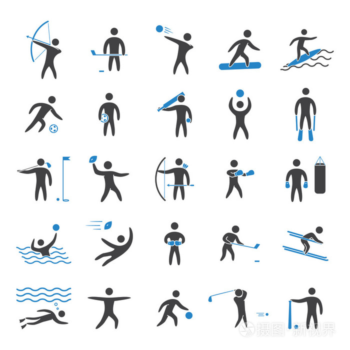 运动员的人物剪影