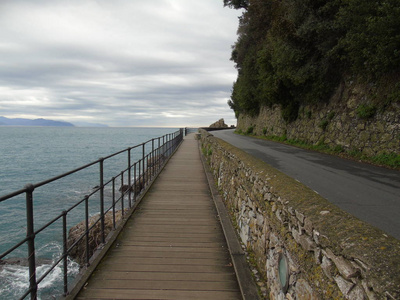 一个奇妙的标题从海边的伟大的视野, 海和土地