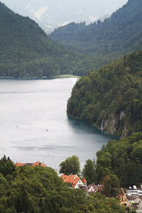 在德国的湖 Alpsee