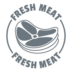 简约猪鲜肉标识, 简约风格照片