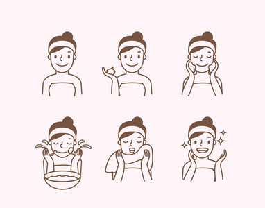 化妆步骤图片-化妆步骤素材-化妆步骤插画-摄图新视界