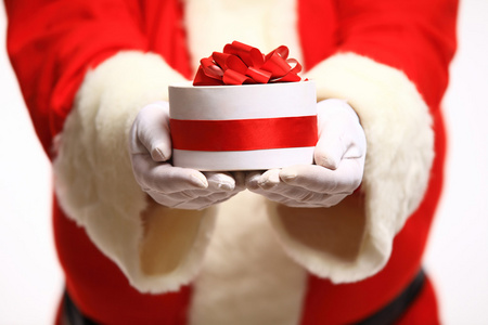 圣诞老人与礼品盒