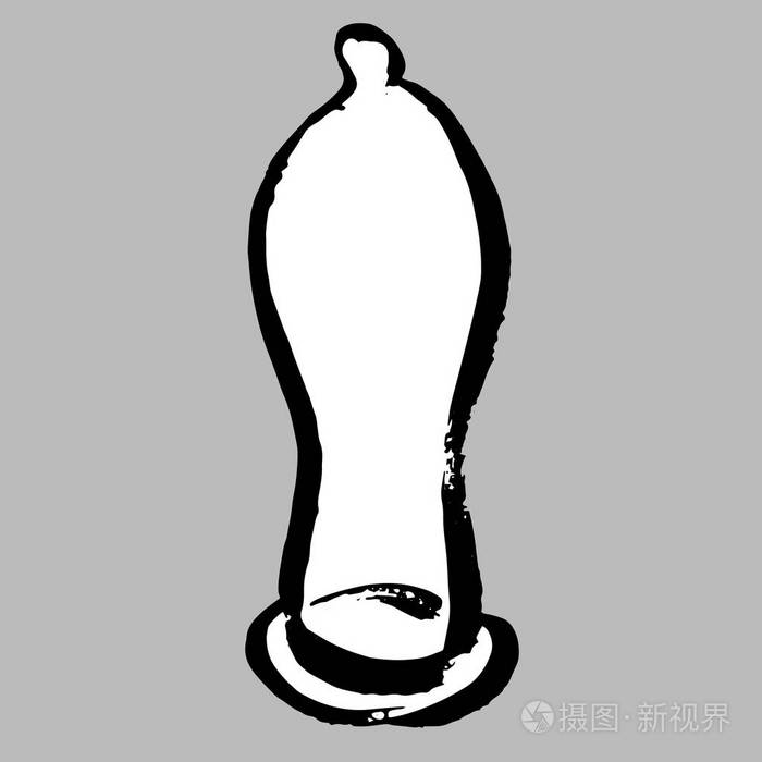乳胶避孕套.现实的矢量图.避孕方法