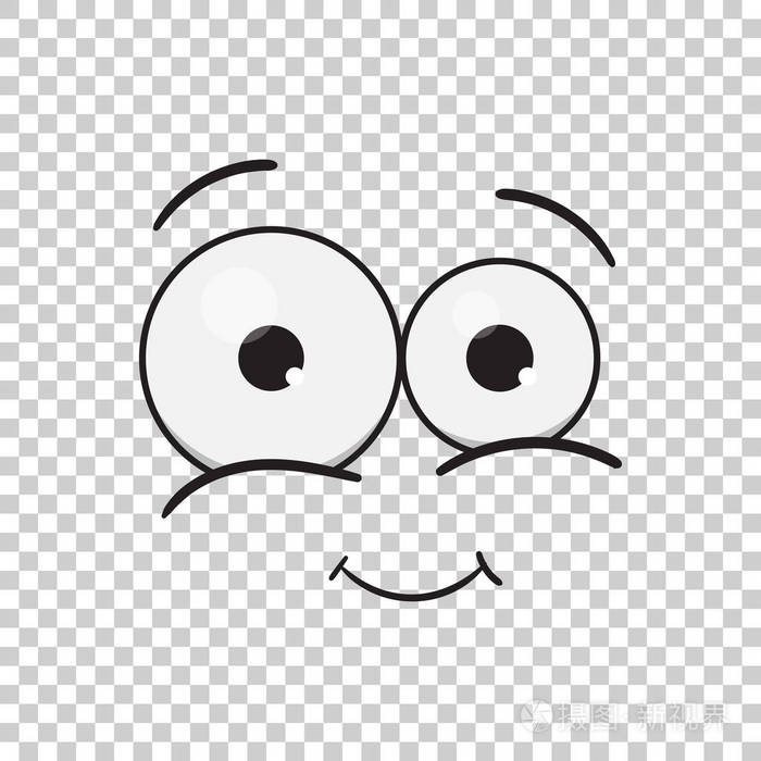 白色的笑脸.世界微笑日.表情符号图标矢量图