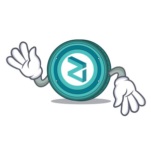 疯狂的 Zilliqa 硬币吉祥物卡通