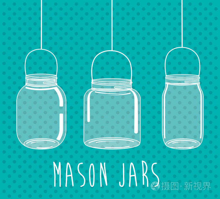 jar 梅森时尚玻璃插画-正版商用图片0na8t8-摄图新视界