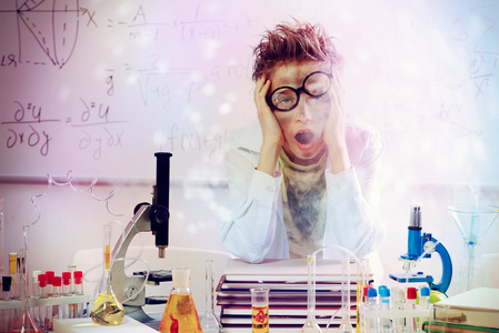 在实验室实验失败照片