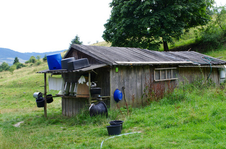 波兰山区的巴考卡牧人小屋