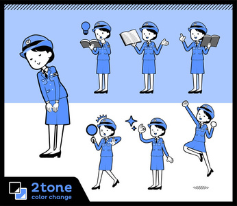 2tone 型警 Womenset 05