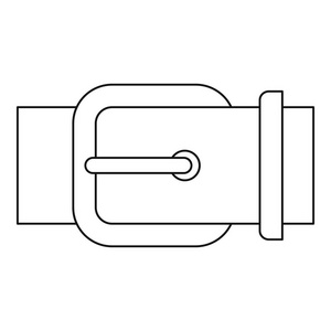 皮带扣图标，大纲样式