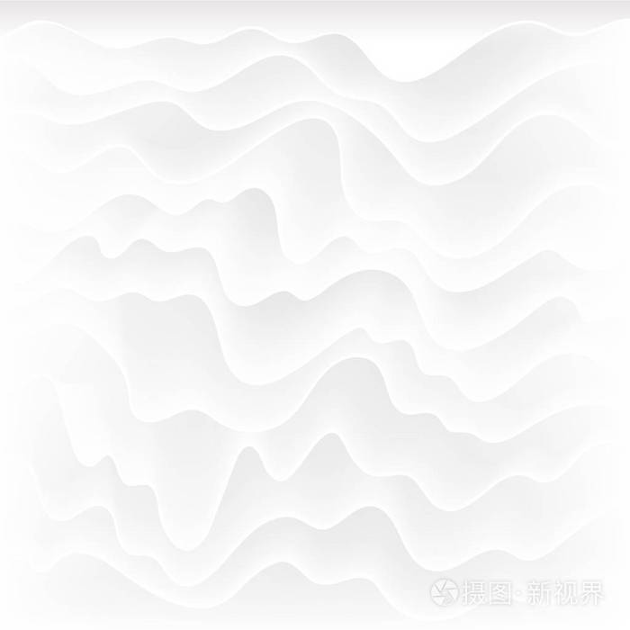 白色的纹理波浪的背景内墙装饰3d矢量面板模式抽象的线条