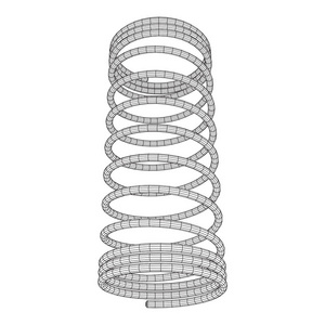线框螺旋弹簧