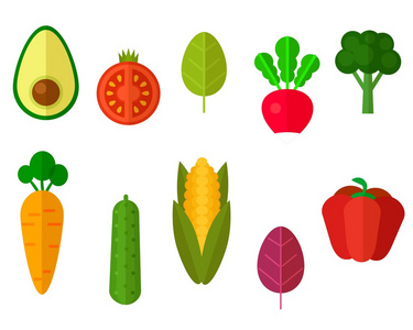 不同健康的蔬菜