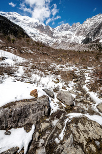 雪景山风景图片图片