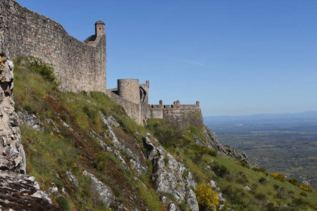 阿连特茹地区，葡萄牙马尔旺城堡的墙壁