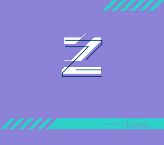 Z 字母徽标, 名片模板, 矢量