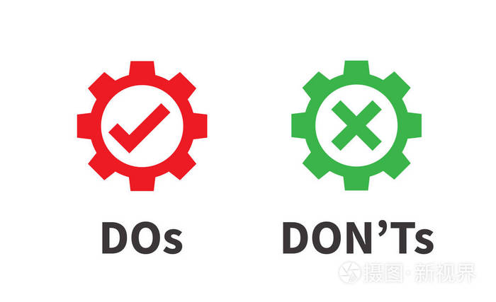 做和不或好和坏图标与正面和消极的 sy