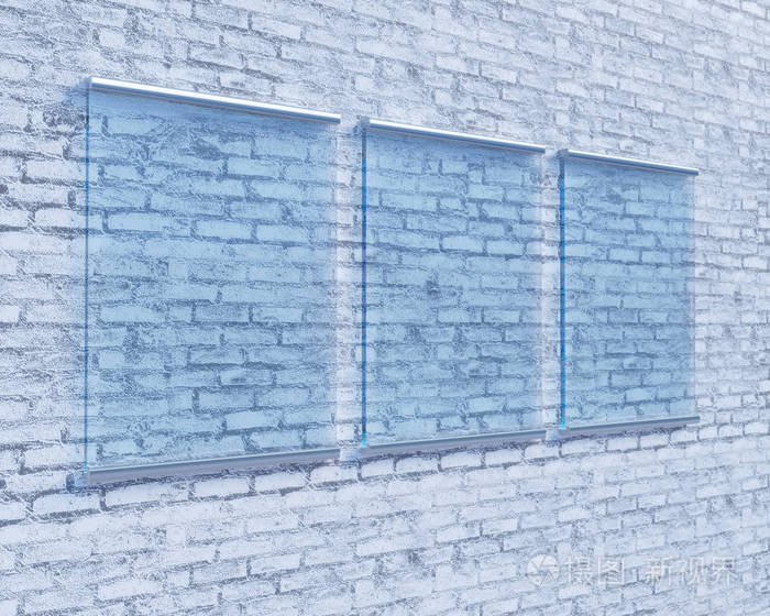 在混凝土墙上的透明招牌, 模拟3d 插图样式, 符号, 模板, 透明, 向上, 墙壁, 白色