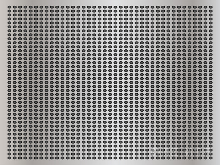 高分辨率概念概念灰色金属不锈钢铝穿孔图案纹理网格背景