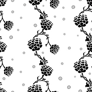 花枝剪影图案照片