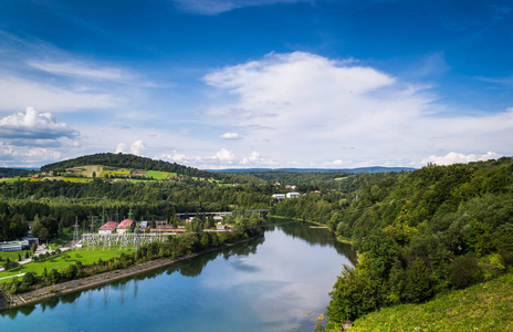 Bieszczady 山脉的绿色丘陵, 波兰