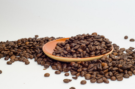 咖啡，咖啡豆，美味的咖啡，早晨喝咖啡 风味的咖啡，烘焙过的咖啡