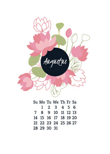 2016 年花卉日历